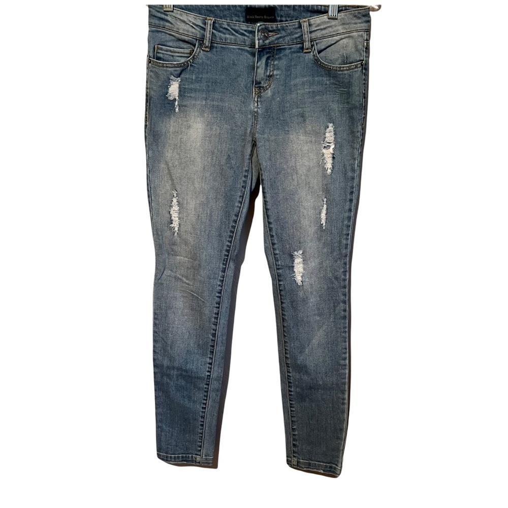 Black Hearts Brigade Distressed Skinny Denim Jeans‎